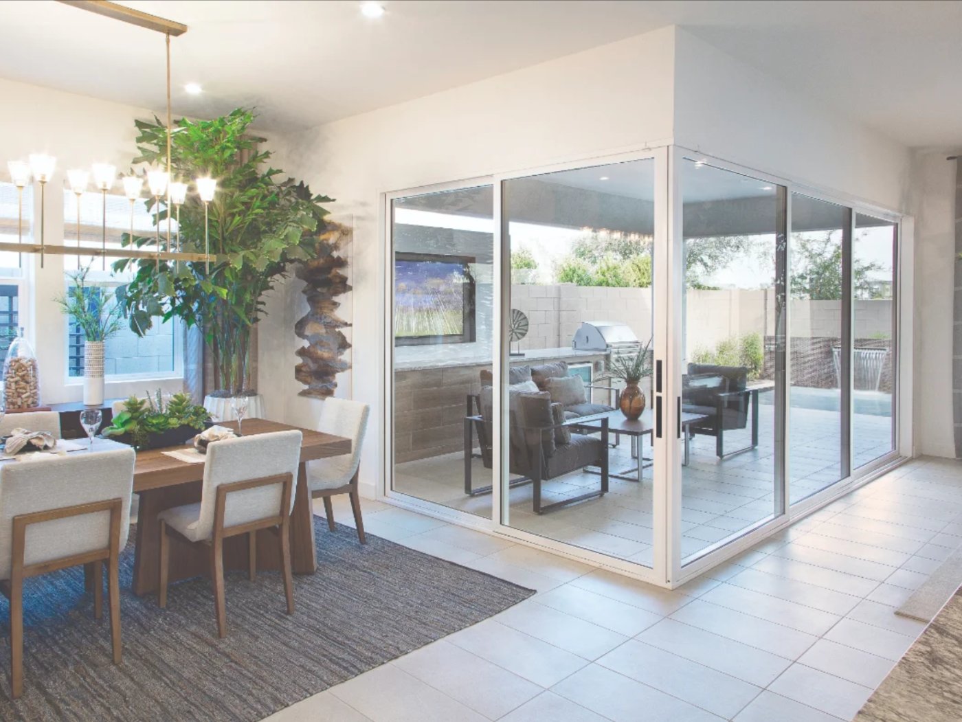Milgard VX350 moving glass wall